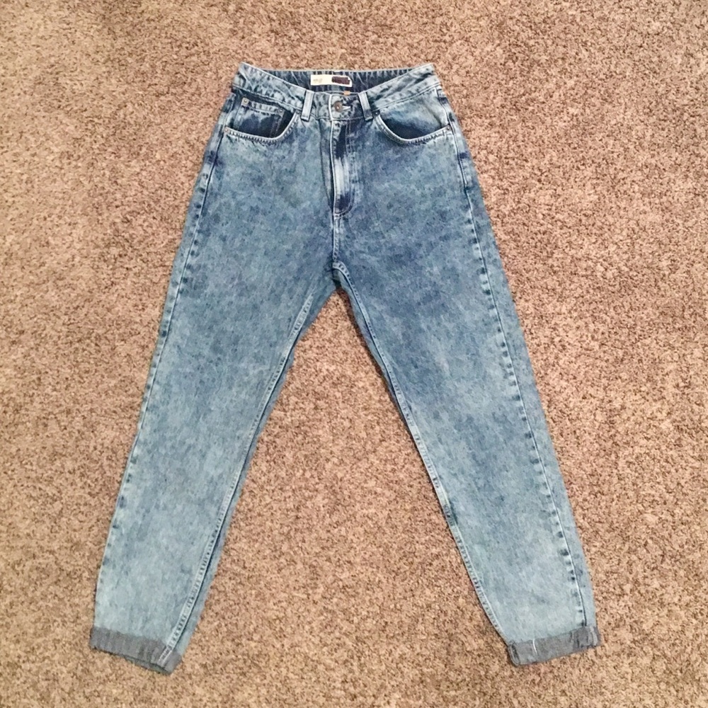 Topshop high-rise/mom Jeans